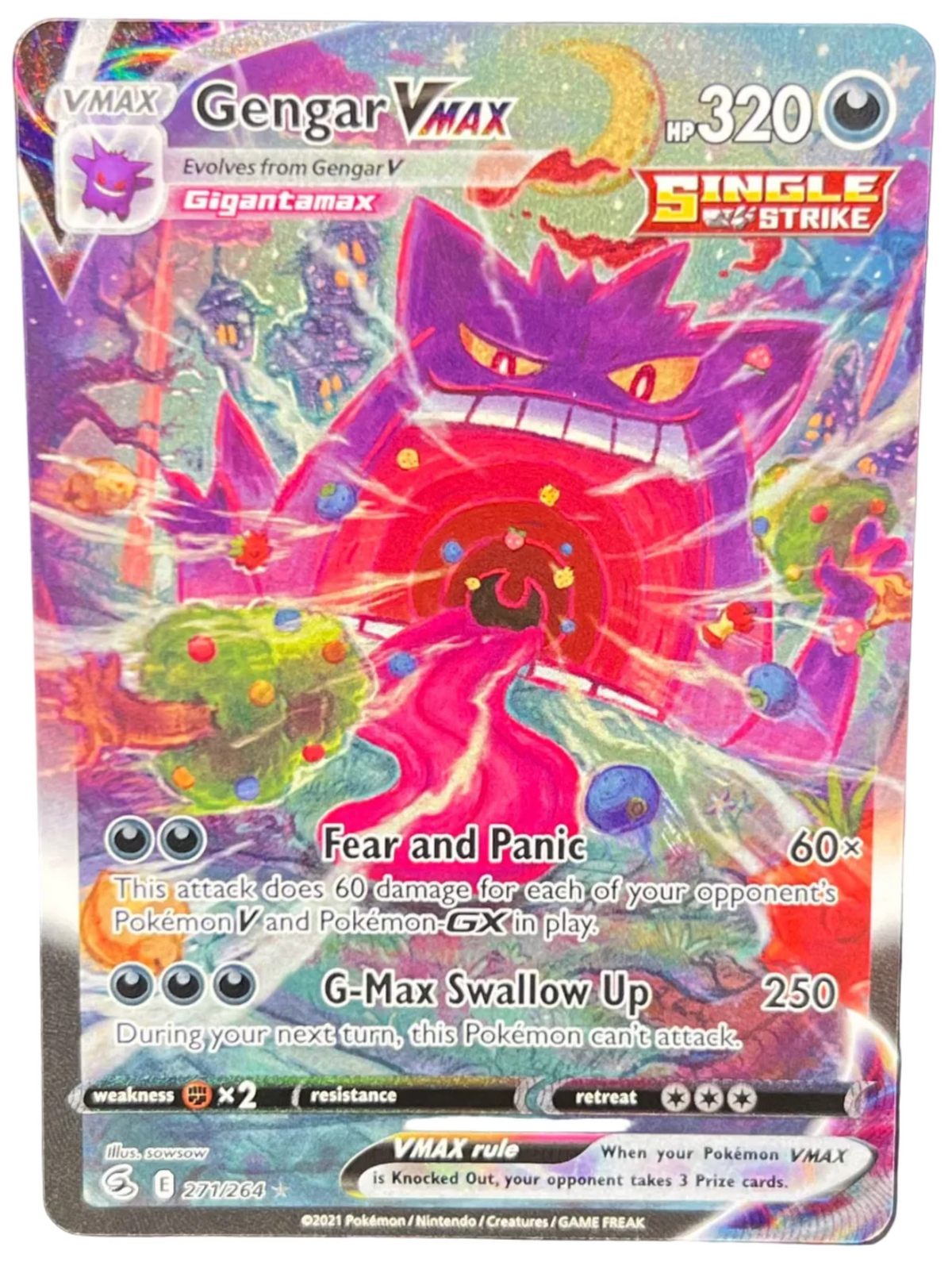 Pokémon - Gengar Vmax 271/264 Fusion Strike