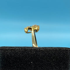 Ladies 18ct With Diamond Stone Solid Gold Ring Size 8 / Size Q / 18-58