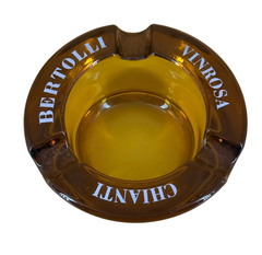 Bertolli Glass Ashtray - Vinrosa Chianti - Vintage