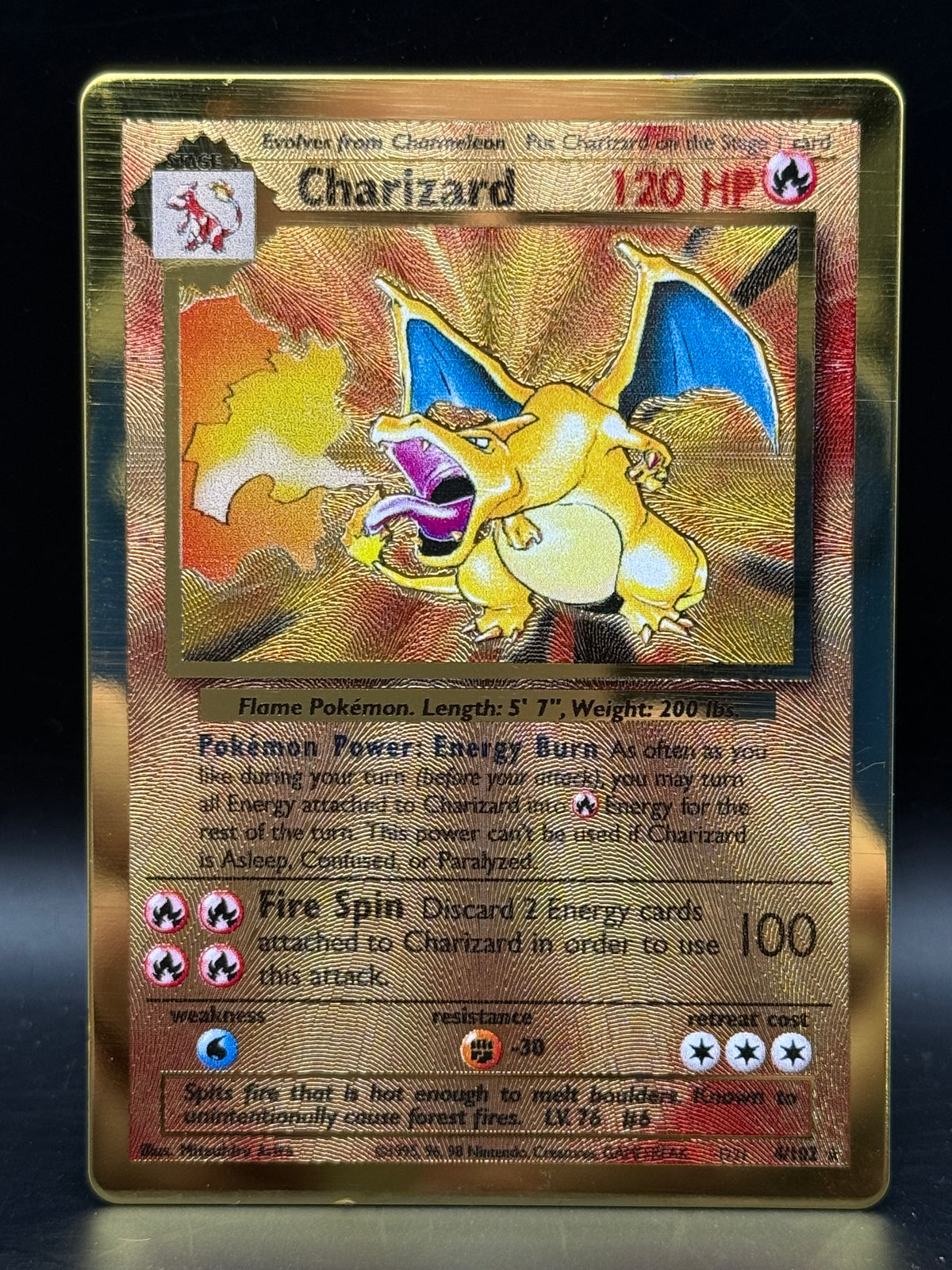 Charizard Holo 4/102 Metal Celebrations UPC Promo