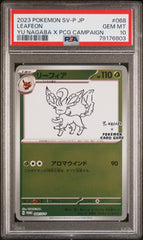 Pokemon- Leafeon Yu Nagaba PSA 10 068/SV-P