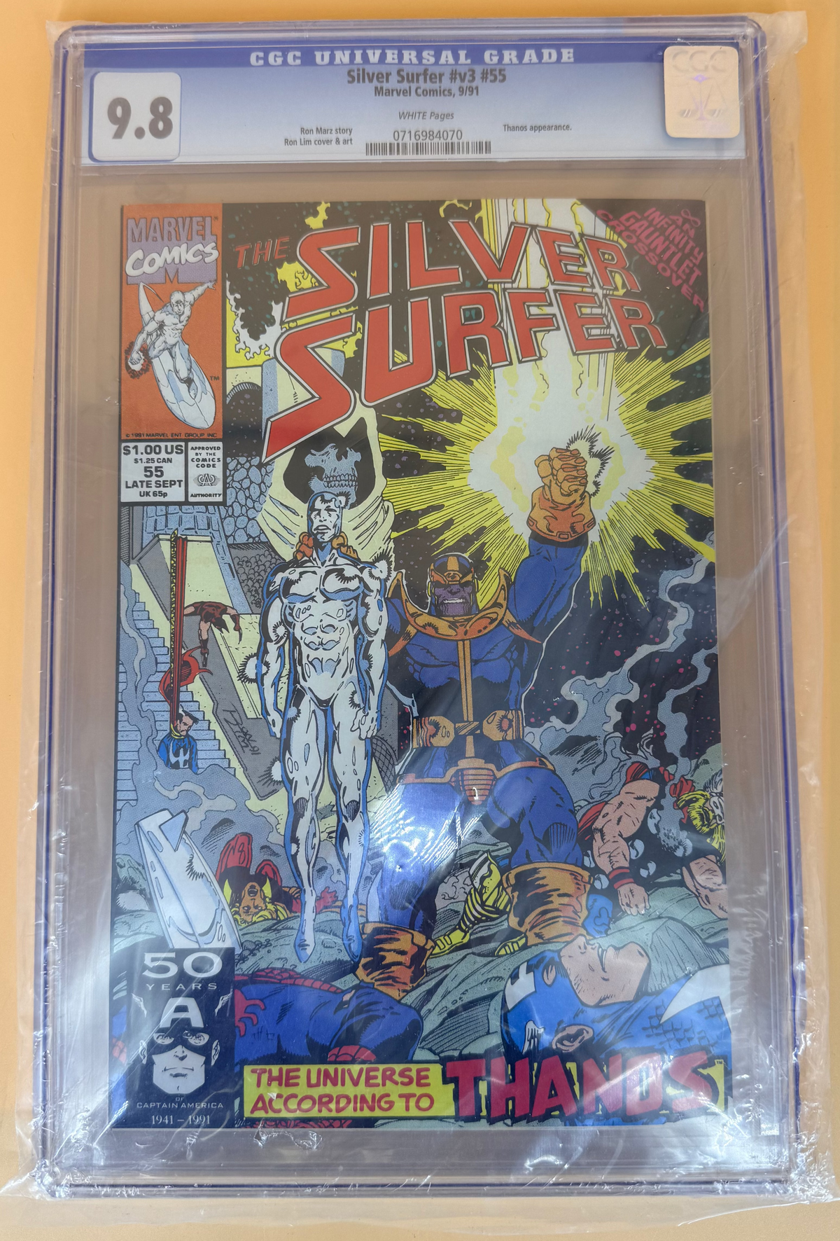 Marvel Comics - The Silver Surfer Vol 3 #55 1991 - Graded 9.8