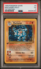 Pokémon - PSA 5 1ST Edition Machamp 8/102 Base Set