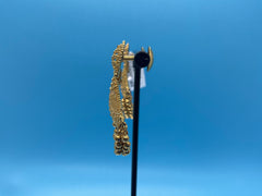 22ct Solid Yellow Gold Unique And Intricately Shaped Fancy Earrings