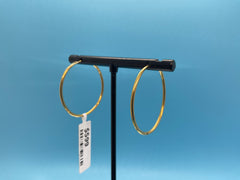 18ct Solid Yellow Gold Hoop Earrings