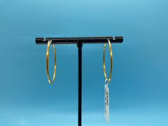 18ct Solid Yellow Gold Hoop Earrings