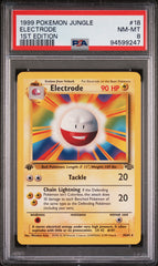 Pokémon - PSA 8 1ST ED Electrode 18/64 Jungle