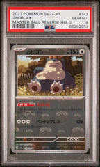 Pokémon - PSA 10 Snorlax 143/165 Masterball JPN
