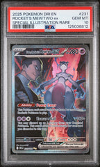 Pokémon - PSA 10 Team Rocket’s Mewtwo Ex 231/182 Destined Rivals