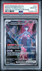 Pokémon - PSA 10 Team Rocket’s Mewtwo Ex 231/182 Destined Rivals