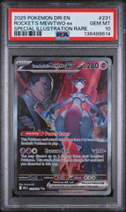Pokémon - PSA 10 Team Rocket’s Mewtwo Ex 231/182 Destined Rivals