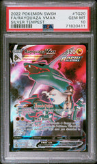 Pokémon - PSA 10 Rayquaza Vmax TG20/TG30 Silver Tempest