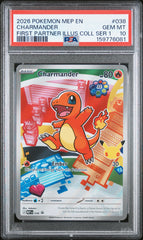 Pokémon - PSA 10 Charmander MEP038 First Parther Illustration Promo