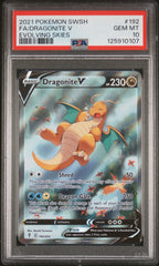 Pokémon - PSA 10 Dragonite V 192/203 Evolving Skies