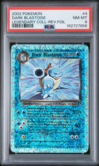 Pokémon - PSA 8 Dark Blastoise 4/110 Firework Holo Legendary Collection