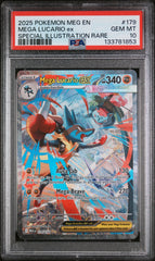 Pokémon - PSA 10 Mega Lucario Ex 179/132