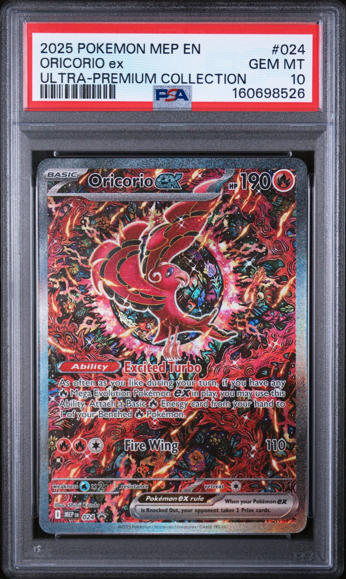 Pokémon - PSA 10 Oricorio Ex MEP024 UPC Promo