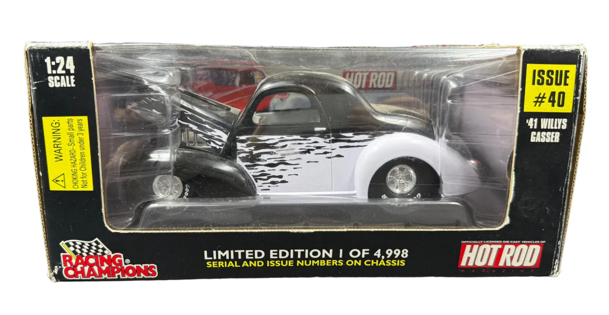 Hot Rod Racing Champions Issue #40 ‘41 Willys Gasser 1:24 Scale Model