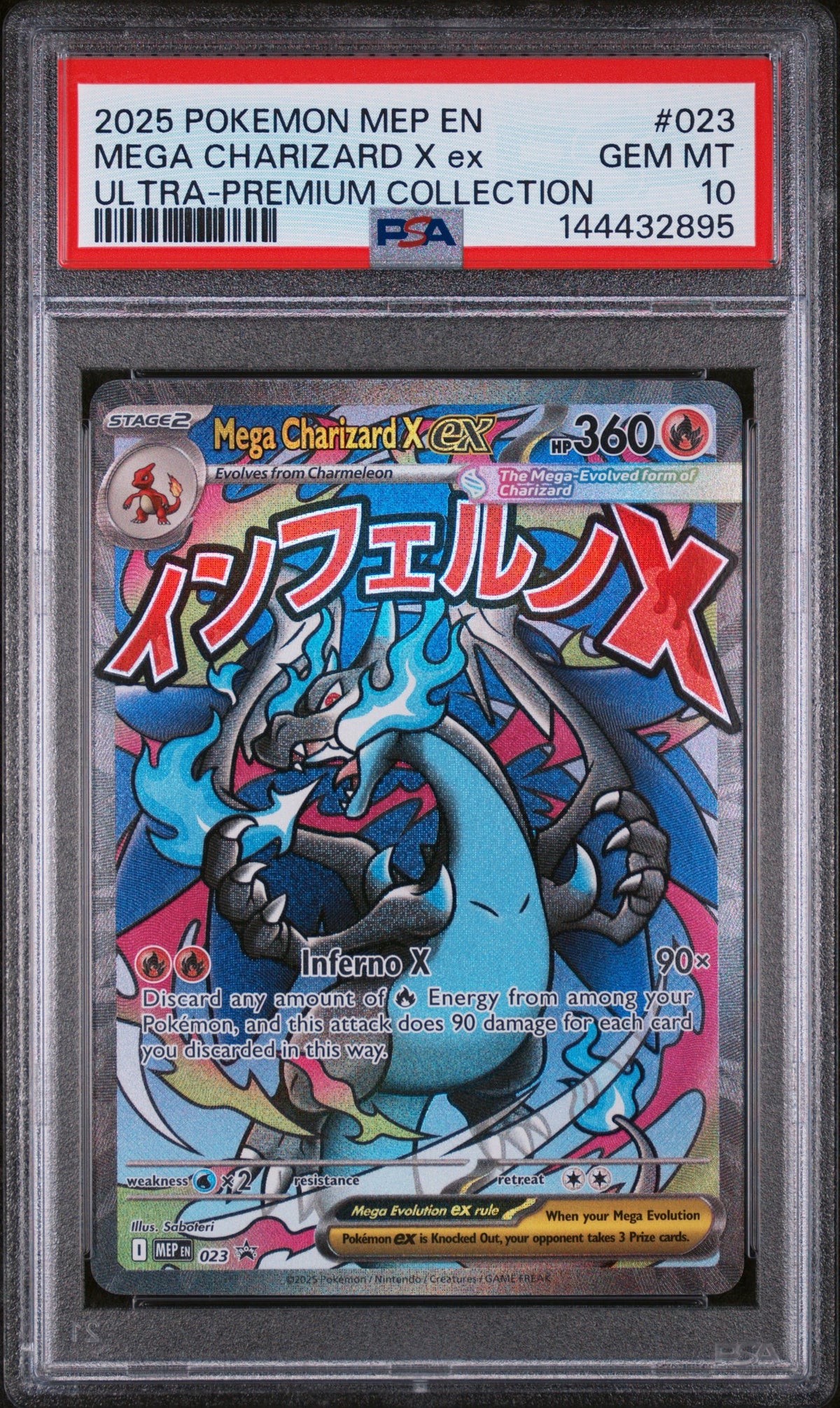 Pokémon - PSA 10 Mega Charizard X Ex MEP023