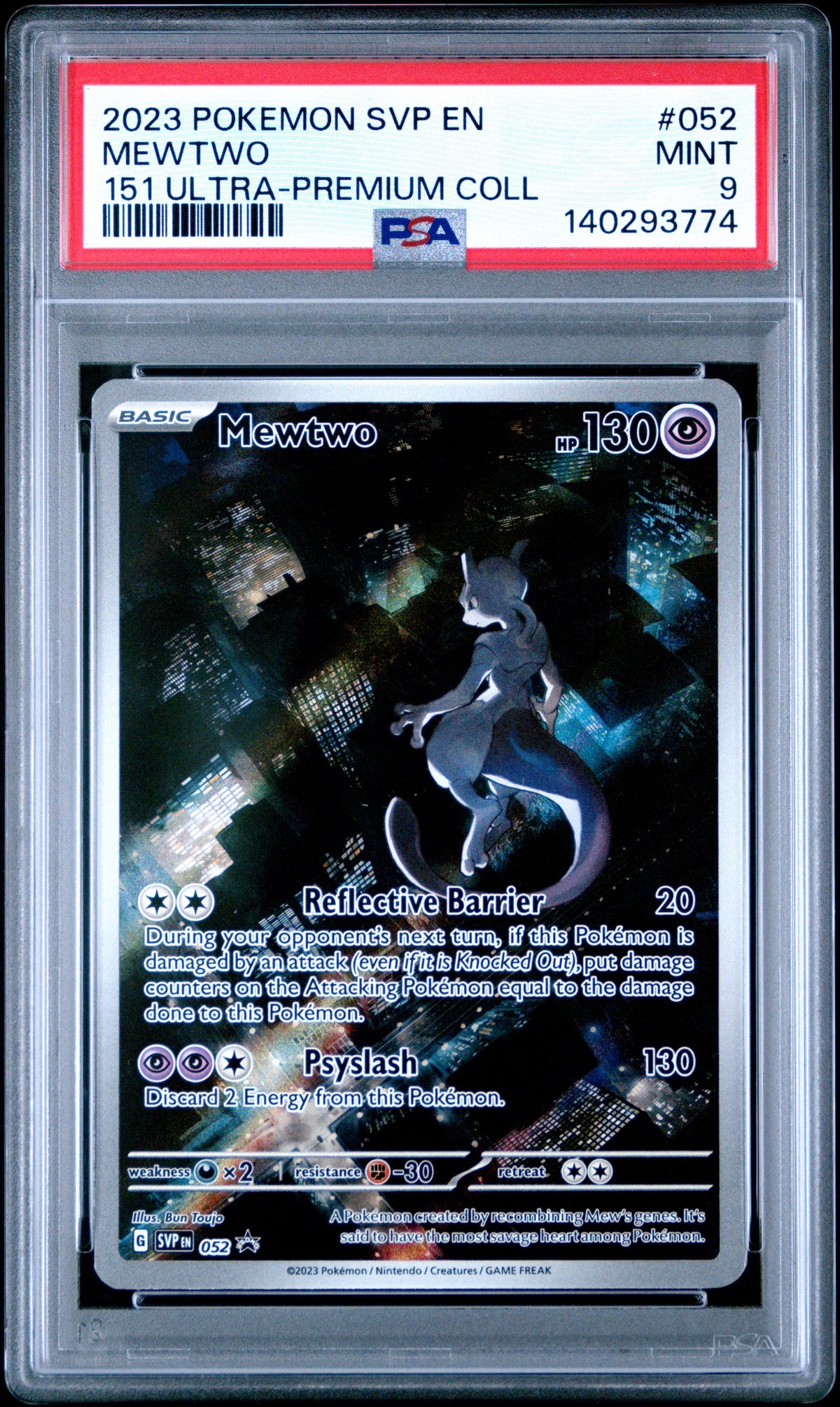Pokémon - PSA 9 Mewtwo SVP052