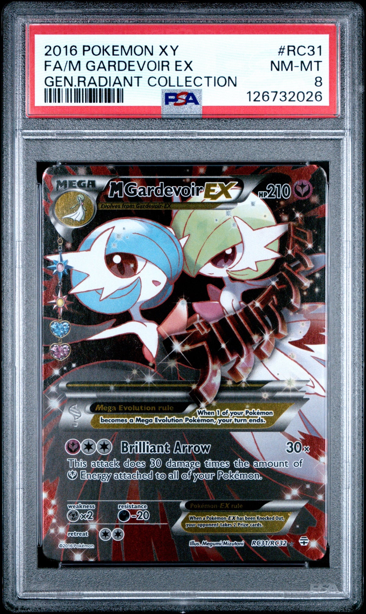 Pokémon- PSA 8 M Gardevoir Ex RC31/RC32 Generations Radiant Collection