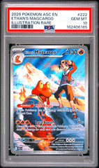 Pokémon - PSA 10 Ethan’s Magcargo 222/217 Ascended Hereos