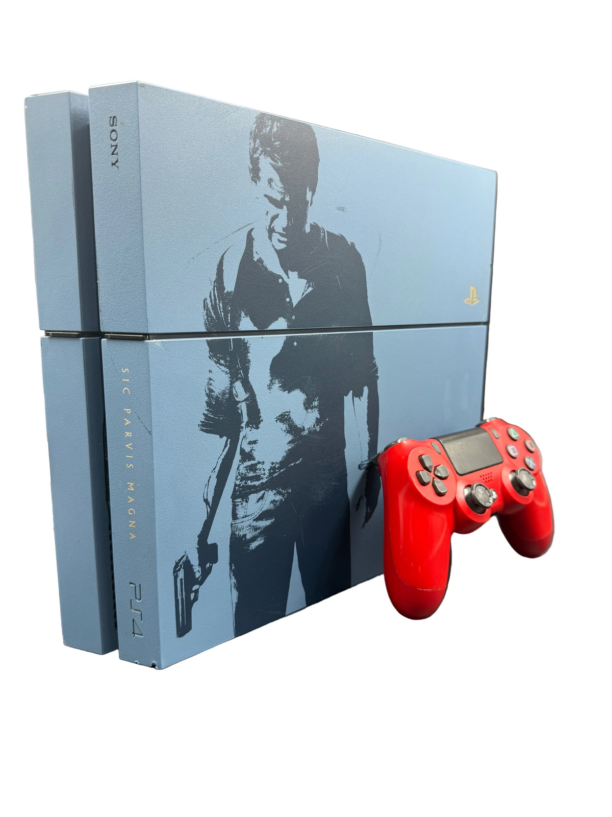 Sony PS4 Original Uncharted Edition - 1TB - CUH-1202B - Controller Missing Rubber Grips
