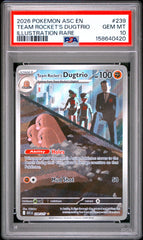 Pokémon - PSA 10 Team Rocket’s Dugtrio 239/217 Ascended Heroes