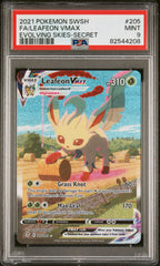 Pokémon - PSA 9 Leafeon Vmax 205/203 Evolving Skies