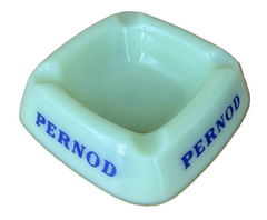 Vintage Pernod Opalex Uranium Glass Ashtray