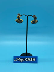 22CT GOLD SAPPHIRE NECKLACE AND EARRING SET