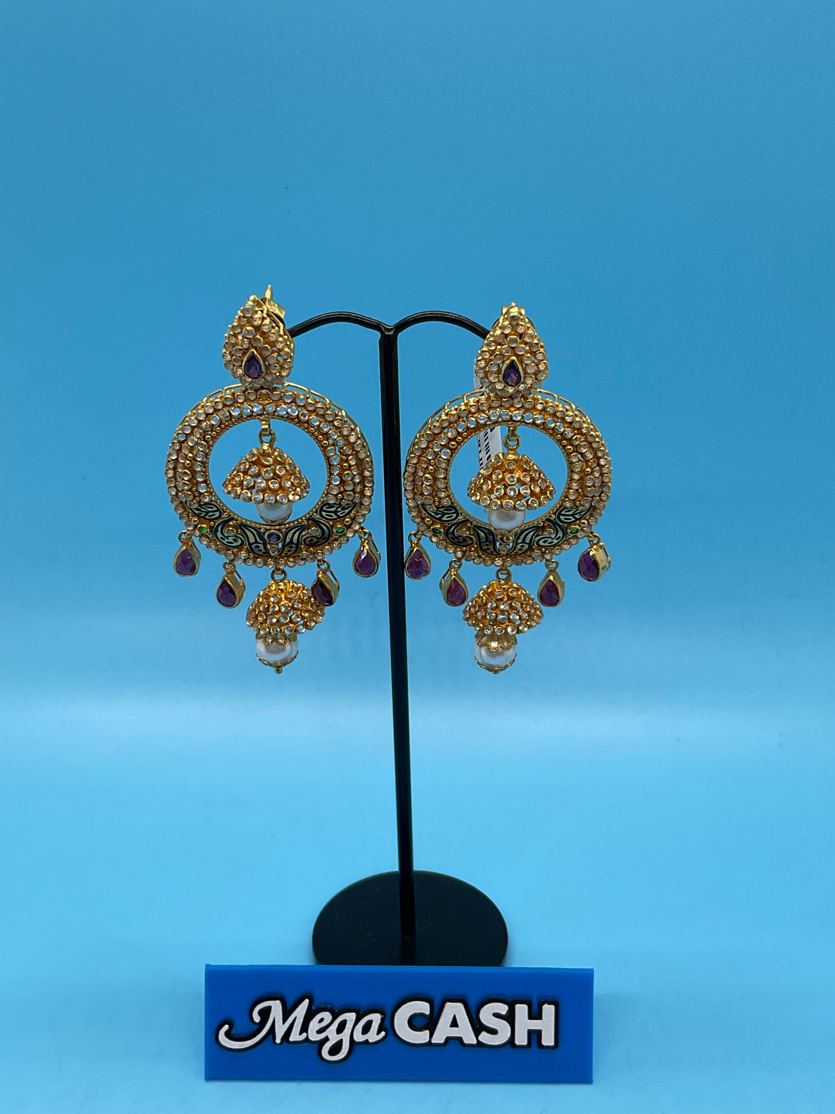 22CT FANCY DROP EARRINGS