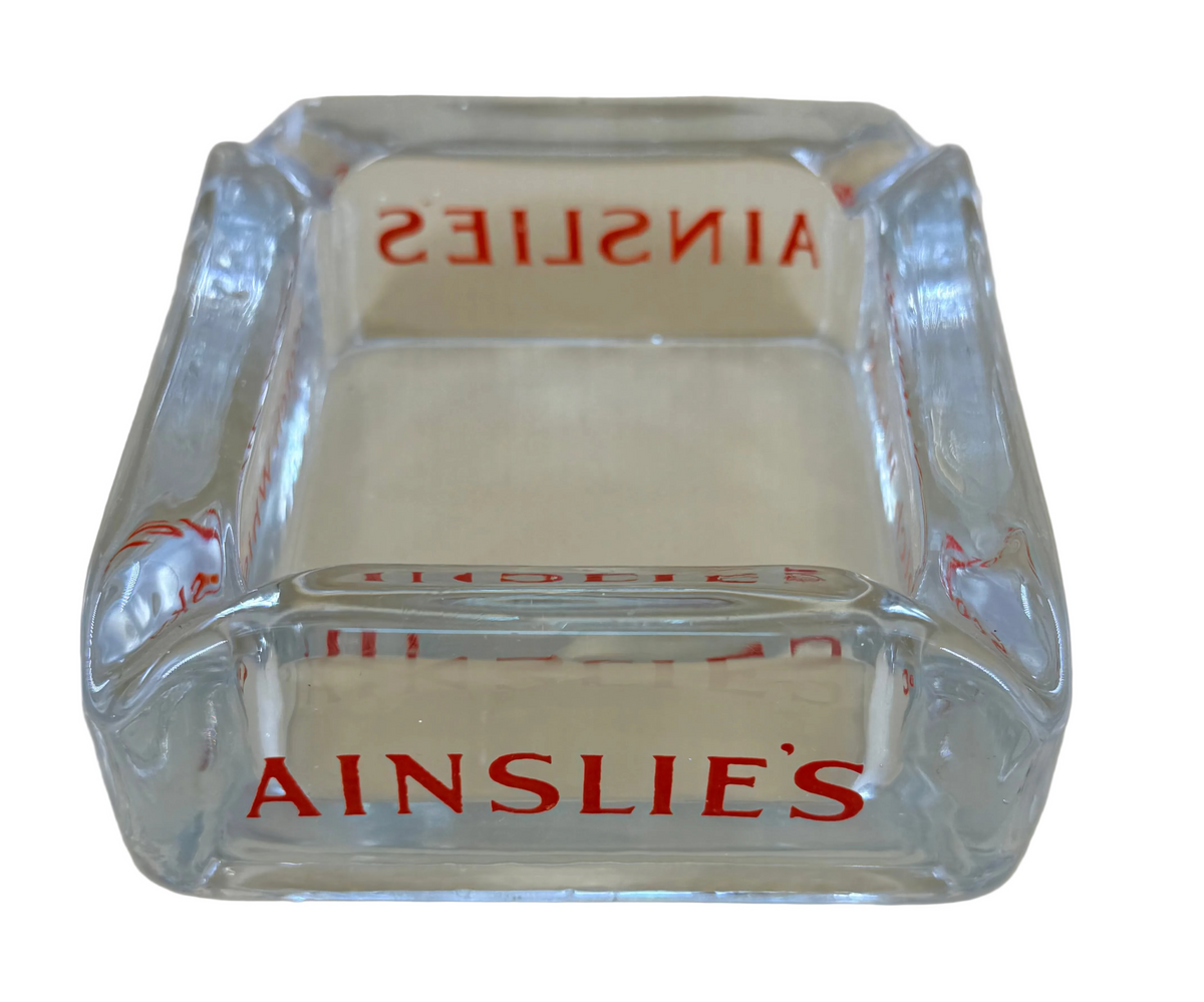 Ainslie’s Scotch Whisky Ashtray - Vintage