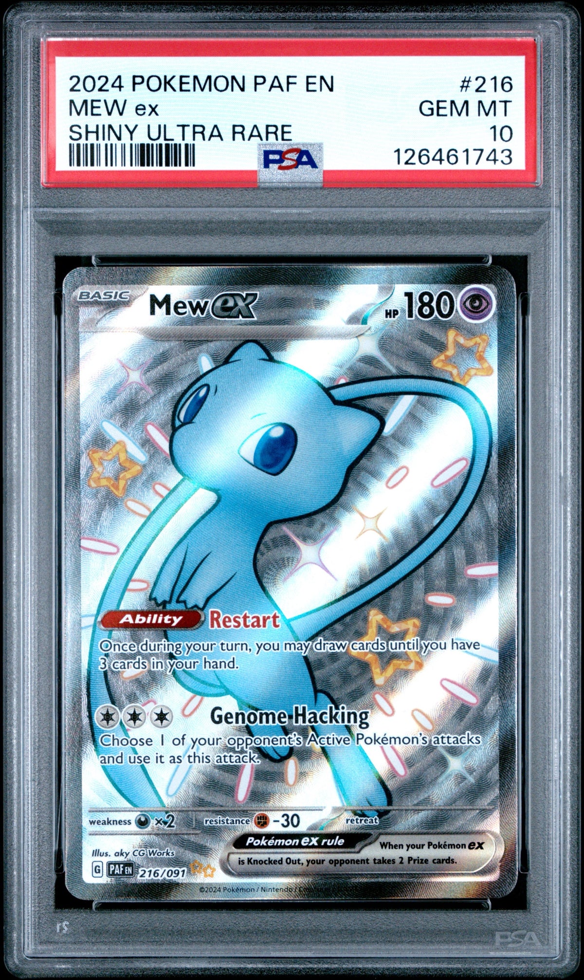 Pokémon - Mew Ex 216/091 Paldean Fates