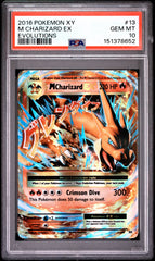 Pokémon - PSA 10 M Charizard Ex 13/108 XY Evolutions