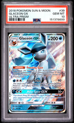 Pokémon - PSA 10 Glaceon GX 39/156 Ultra Prism