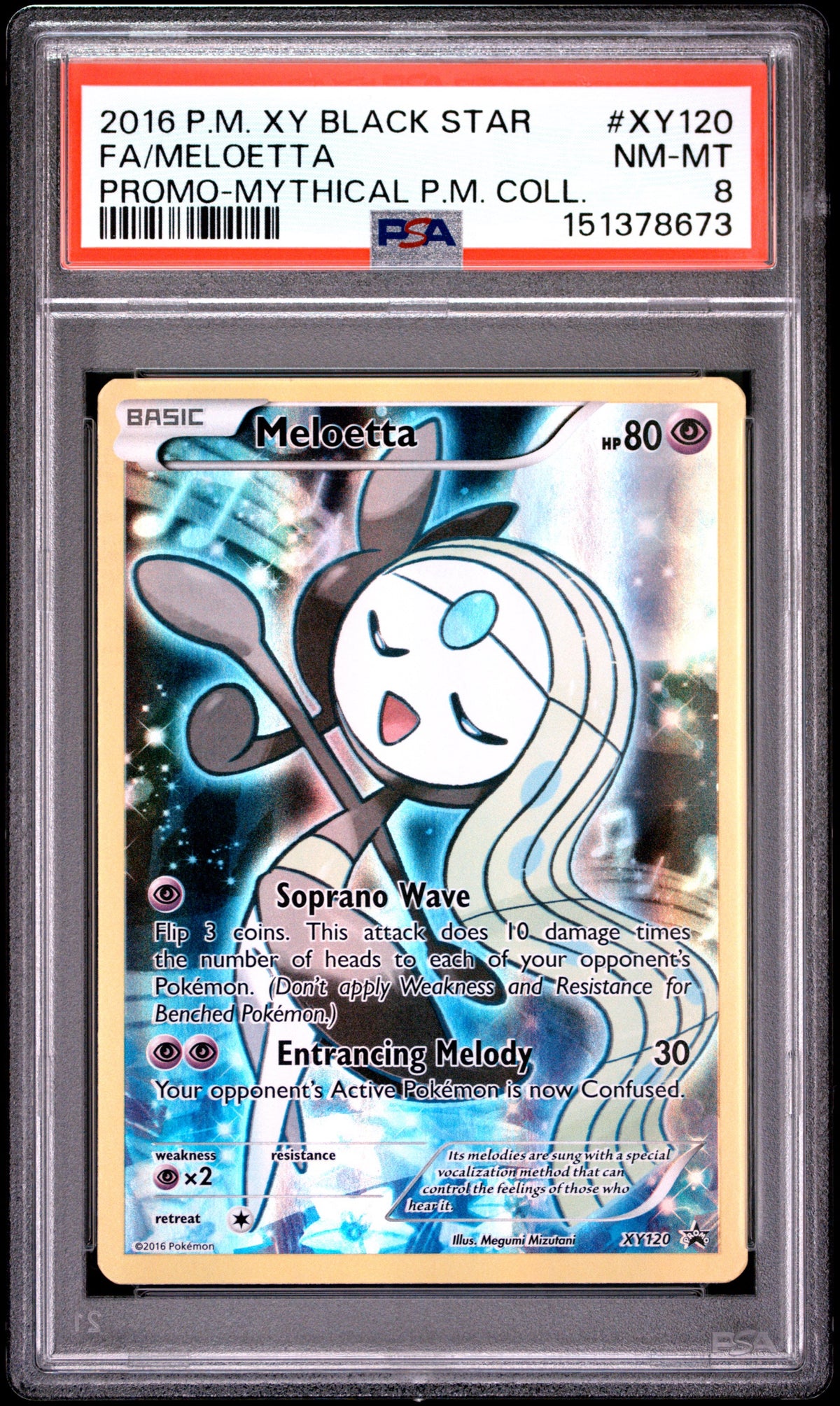 Pokémon - PSA 8 Meloetta XY120 Black Star Promo