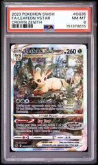 Pokémon - PSA 8 Leafeon Vstar GG35/GG70 Crown Zenith