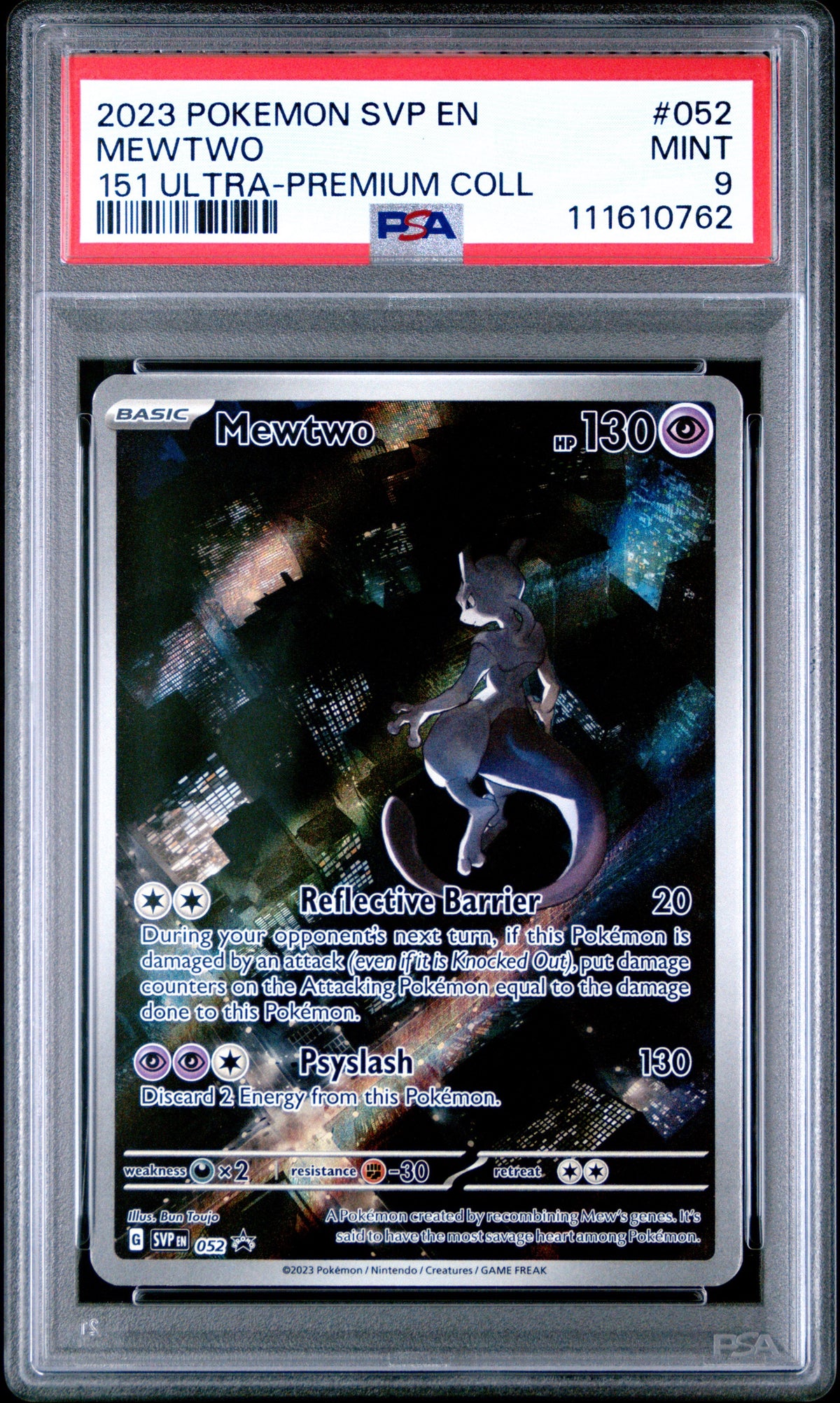 Pokémon - PSA 9 Mewtwo SVP052