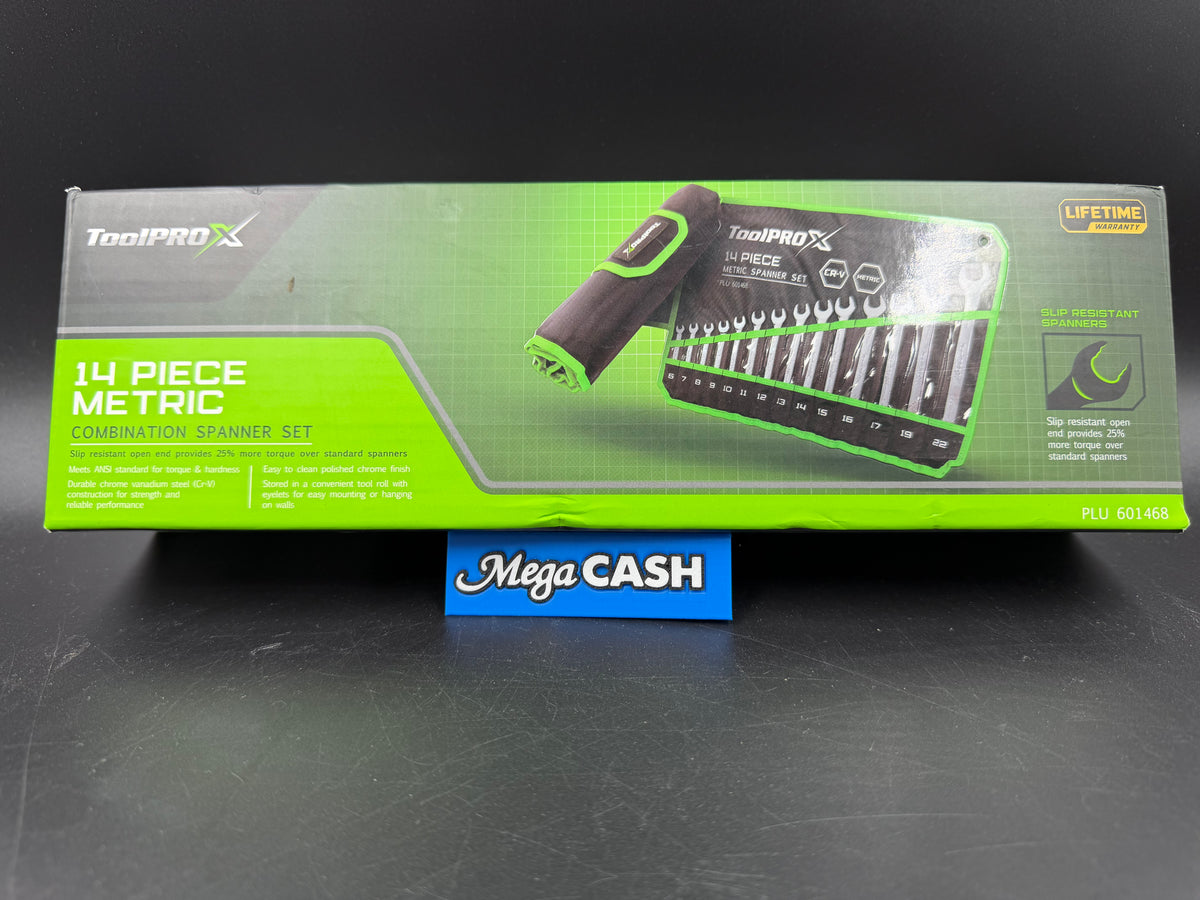 ToolproX 14 piece metric spanner set