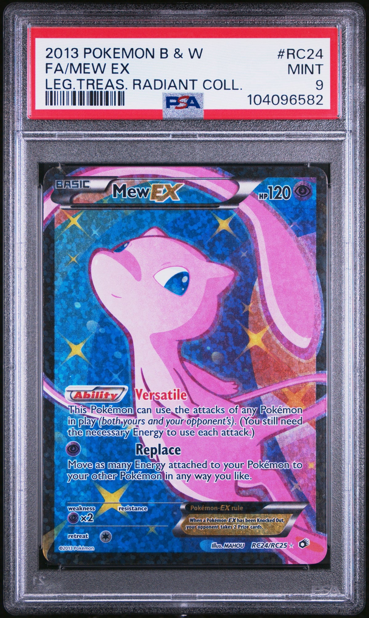 Pokémon - Mew Ex RC24/RC25 PSA 9
