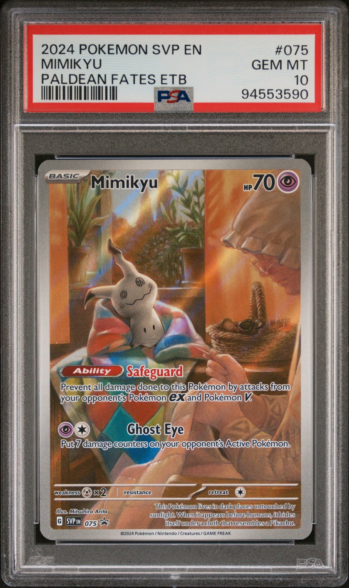 Pokémon - Mimikyu SVP075 PSA 10