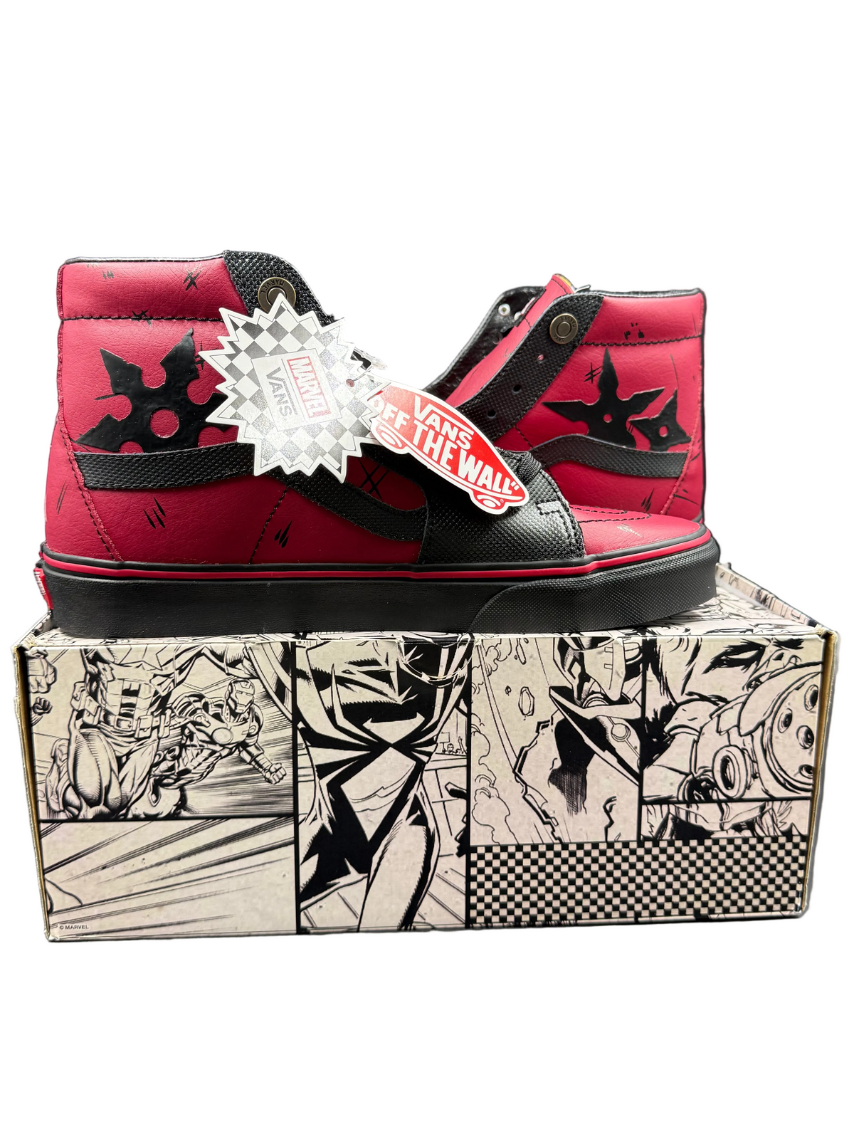 Vans X Marvel Old Skool Deadpool Sneakers Mens US 9 - VN0A38GEUBJ