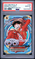 One Piece - Monkey D Luffy OP07-109 2024 One Piece Day PSA 10