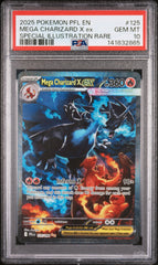 Pokemon - PSA 10 Mega Charizard X EX 125/094 Phantasmal Flames Mega Evolution