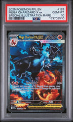 Pokemon - PSA 10 Mega Charizard X EX 125/094 Phantasmal Flames Mega Evolution