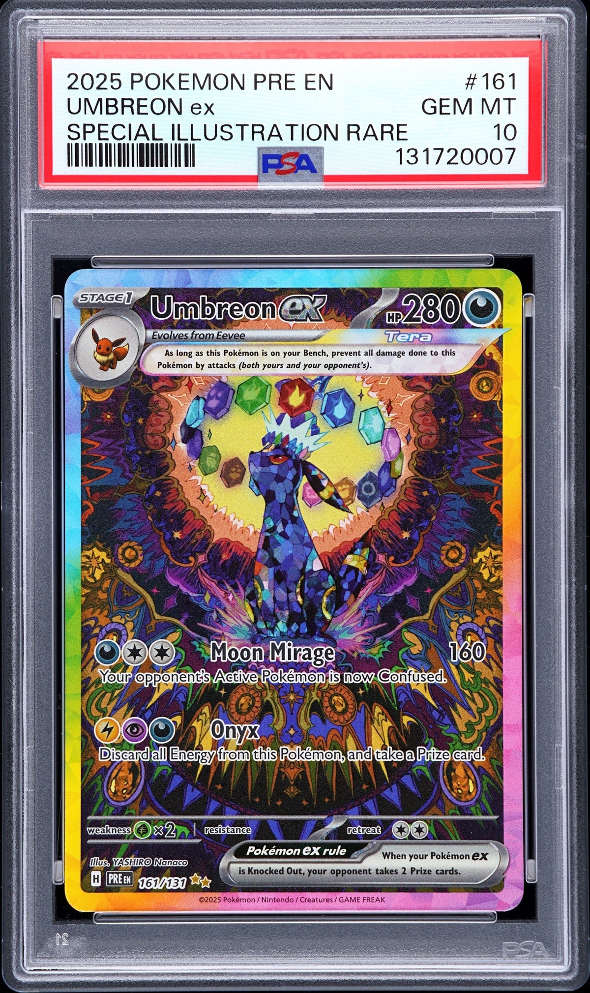 Pokemon - PSA 10 Umbreon EX 161/131 Prismatic Evolutions Scarlet & Violet