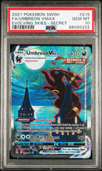 Pokemon - PSA 10 Umbreon Vmax 215/203 Evolving Skies Sword & Shield