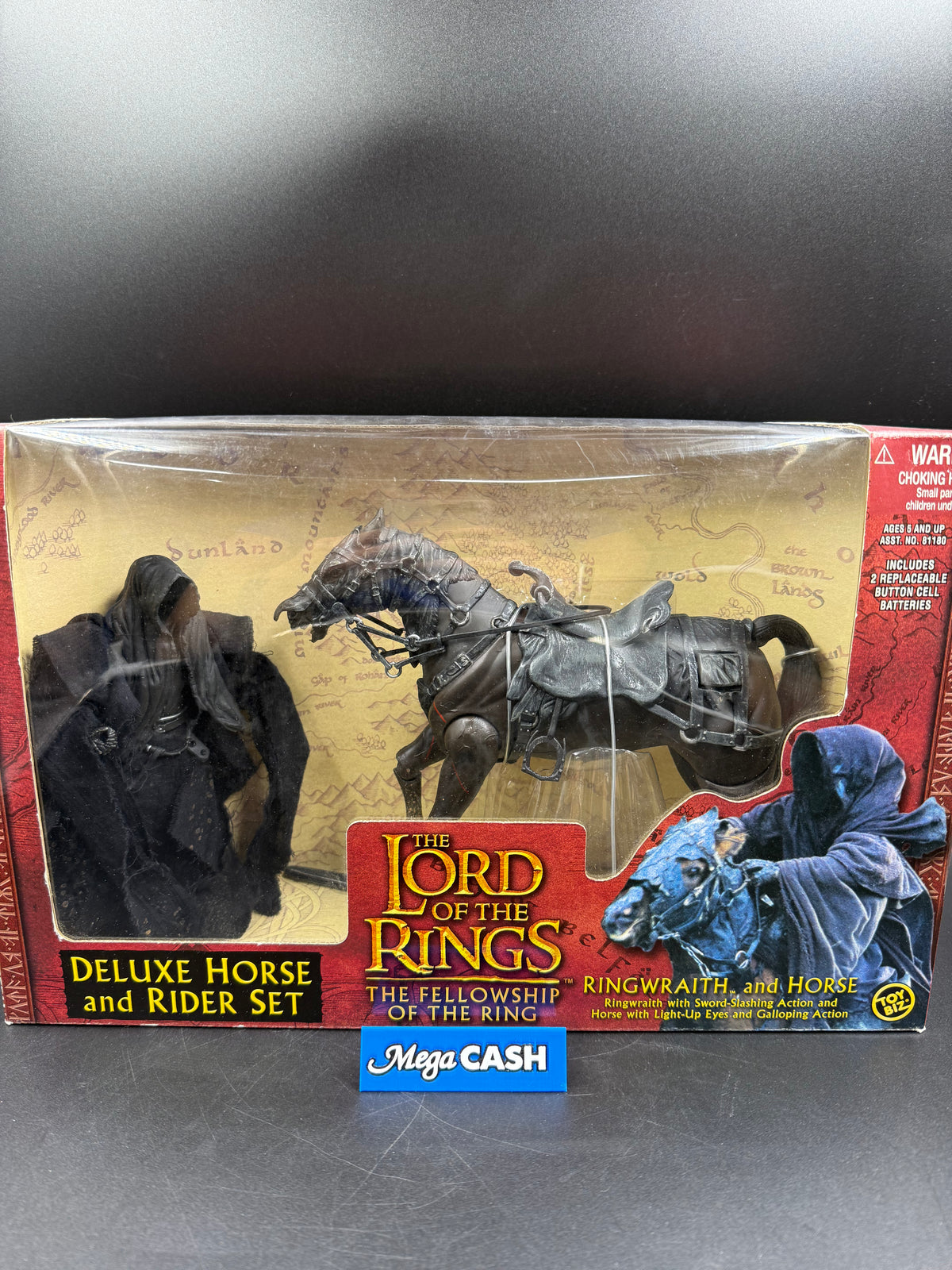 Toy Biz LOTR The Fellowship - Ringwrath and Horse - Deluxe Horse and Rider Set