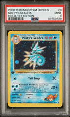 Pokemon - PSA 9 Misty’s Seadra 9/132 Holo 1st Edition Gym Heroes
